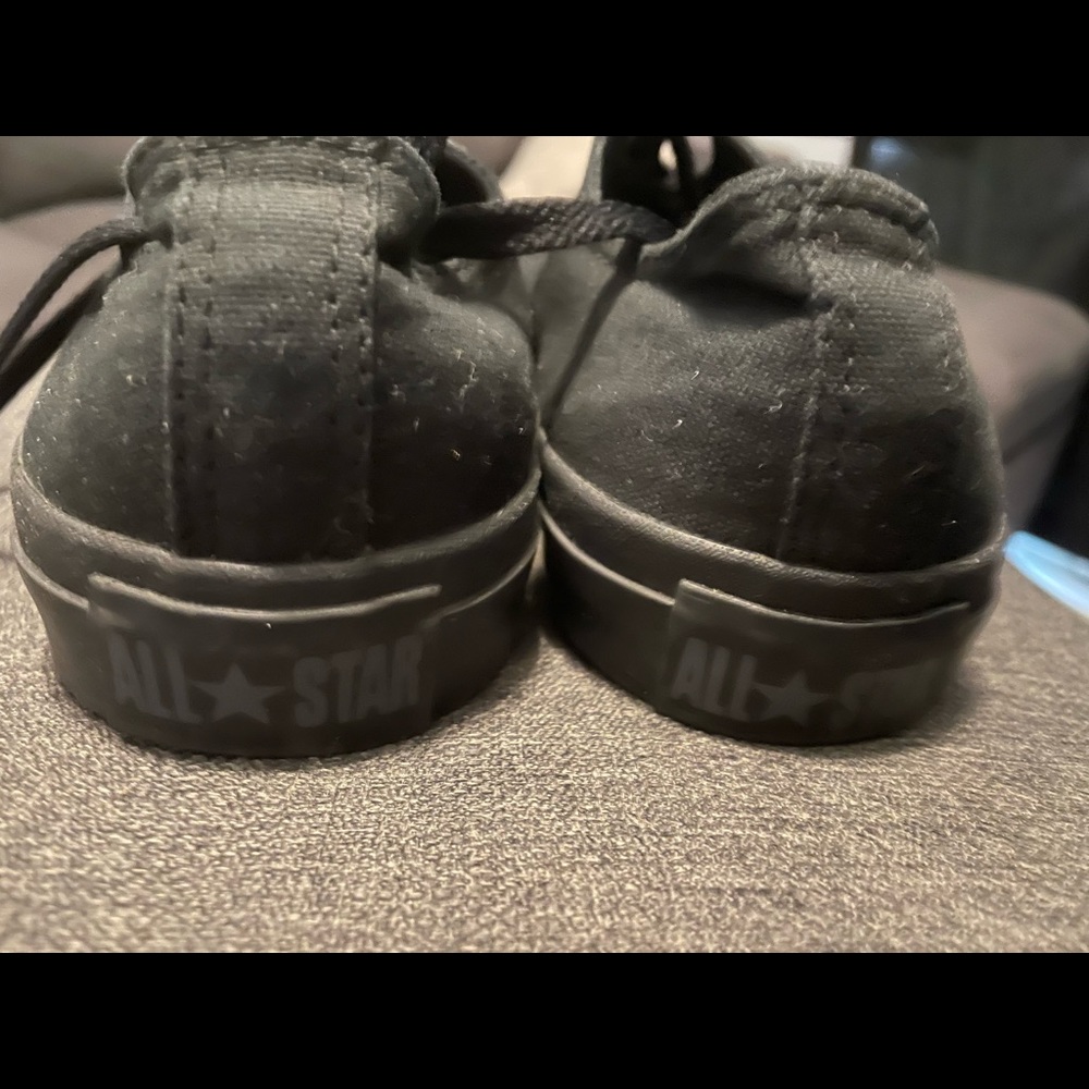 Converse- Wore once for dance performance. Mens size 9 converse black/black.